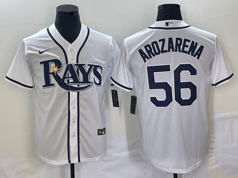 Men's Tampa Bay Rays Randy Arozarena #56 White Jersey